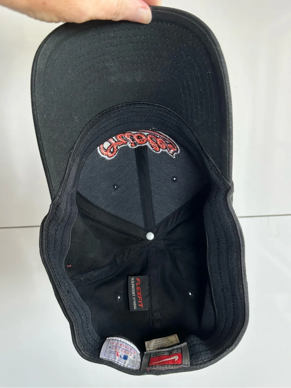 Nike Orioles Hat Cap Black Orange Baseball One Size Flex Fit